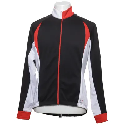 Träningsjacka (Svart, Vit, Röd) från BTWIN Elastan, Polyester