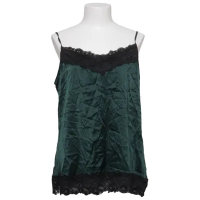 Top (Green, Black) from Hallhuber Donna Elastane, Polyamide, Silk, Viscose