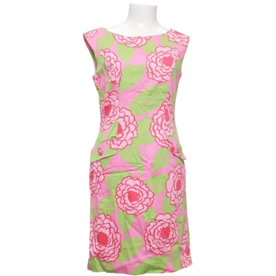 Dress (Pink, Green) from Talbots Cotton, Elastane