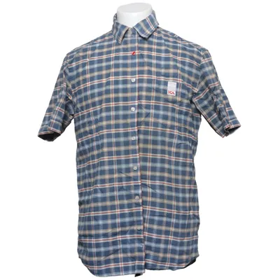 Kortärmad skjorta (Blå, Flerfärgad) från Fristads Kansas Bomull, Polyester