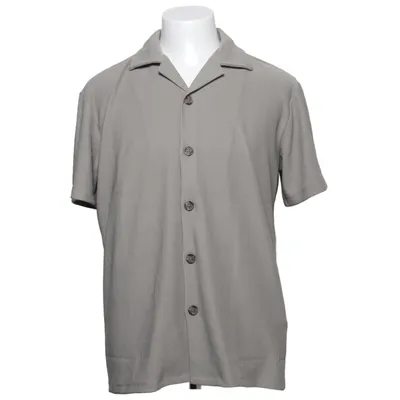 Kortärmad skjorta (Grå) från Selected Homme Elastan, Återvunnen polyester