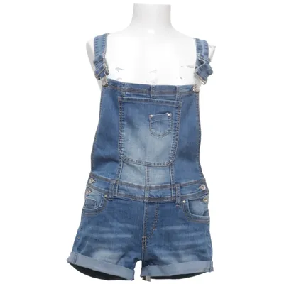 Dungaree shorts (Blue) from Miss Sexy Cotton, Elastane, Polyester