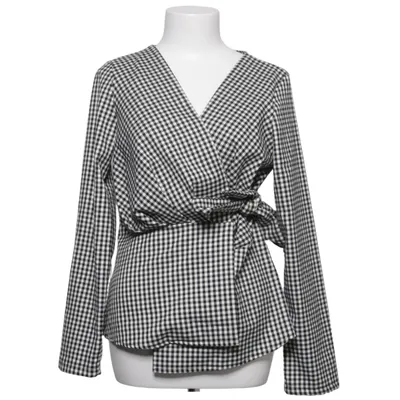 Blouse portefeuille (Noir, Blanc) de Lumina Élasthane, Polyester, Viscose