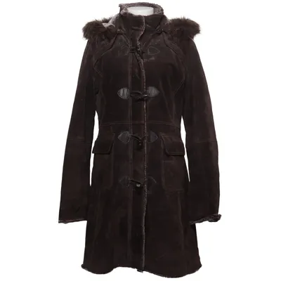 Duffle coat (Brown) from Rino & Pelle Leather, Polyester