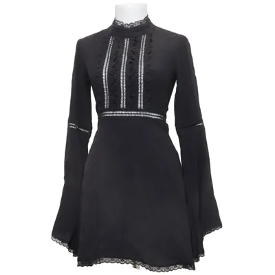 Klänning (Svart) från For Love & Lemons Elastan, Polyester, Viskos
