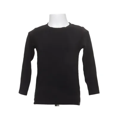 Long sleeve T-shirt (Black) from Uniqlo Kids Acrylic, Elastane, Recycled polyester, Viscose