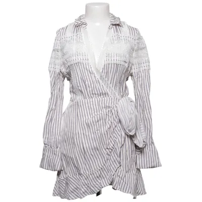 Wrap dress (White, Gray) from Self-Portrait Polyester, Viscose