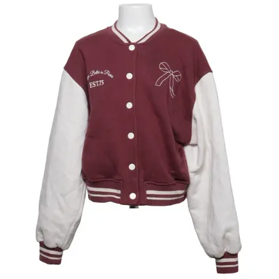 Veste universitaire (Rouge, Blanc) de Zara Coton, Élasthane, Polyester