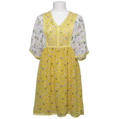 Kjole (Gul, Hvid, Blå) fra Nina Kaufmann Polyester