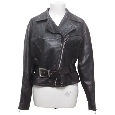 Veste de motard (Noir) de Sylvie Schimmel Acétate, Cuir