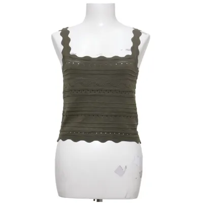 Crop top (Groen) van About You Gerecycled polyester, Viscose