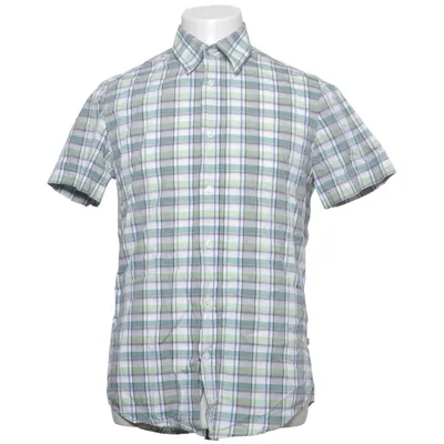 Kortärmad skjorta (Grön, Vit, Blå) från Hugo Boss Bomull