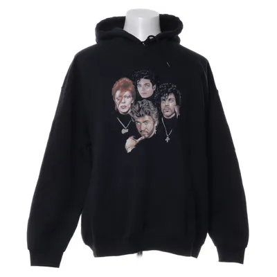 Huvtröja (Svart) från Gildan Bomull, Polyester