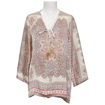 Blouse (Beige, Multicolored) from Just M