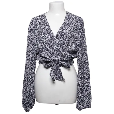 Wrap top (Blue, White) from Bodyflirt Viscose