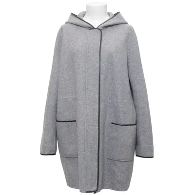 Frakke (Grå) fra MaxMara Studio Polyamid, Uld