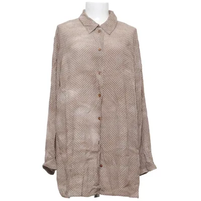Shirt (Brown, White) from Selection by Ulla Popken Viscose