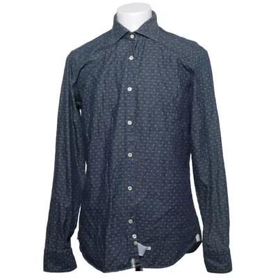 Shirt (Blauw, Wit) van Tintoria Mattei Katoen