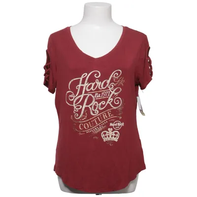 T-shirt (Rouge) de Hard Rock Couture Élasthane, Viscose
