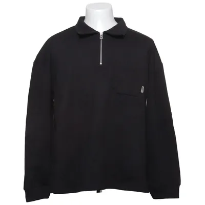 Collegetröja (Svart) från Woodbird Bomull, Återvunnen polyester