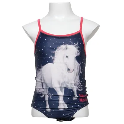 Badpak (Blauw, Wit, Roze) van Miss Melody Elastaan, Polyester