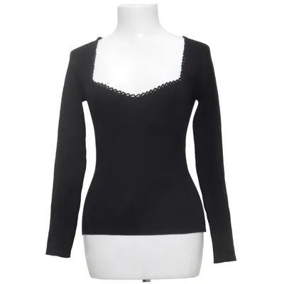 Sweater (Black) from La Maille Sézane Cotton, Elastane, Merino wool, Polyamide