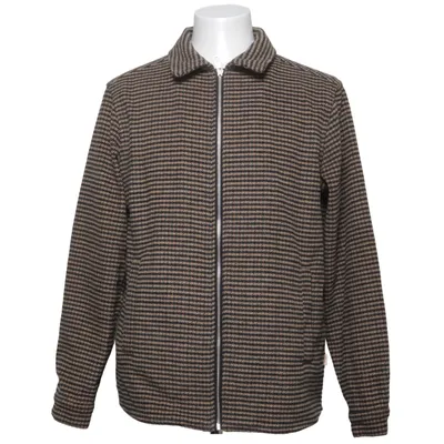 Jacket (Brown, Black) from Revolution Polyester, Wool