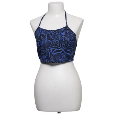 Halternecktopp (Blå, Svart) från Maza Polyester