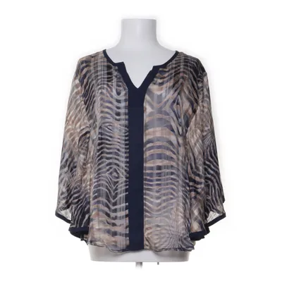 Blouse (Blue, Brown) from Jacqueline Riu Elastane, Polyester, Viscose