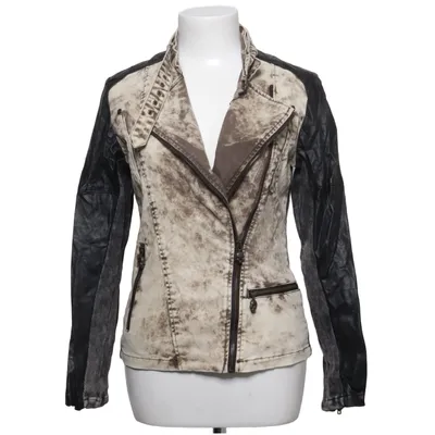 Veste de motard (Gris, Noir) de Rock Rebel Coton, Élasthane