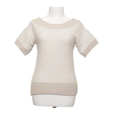 Tröja (Beige, Vit) från American Eagle Outfitters Akryl, Nylon, Kaninpäls, Ull