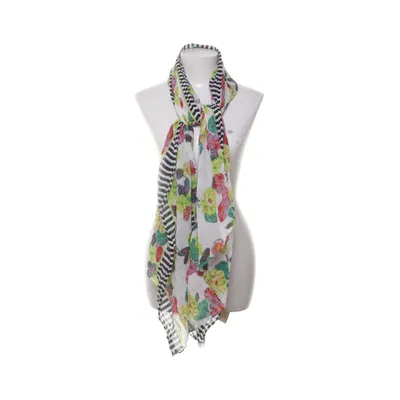 Shawl (White, Multicolored) from Passigatti Cotton