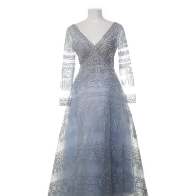 Långklänning (Blå, Silverfärgad) från Ly Couture