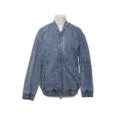 Spijkerjas (Blauw) van Mango Katoen, Polyester