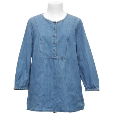 Denim blouse (Blauw) van Lands' End Katoen, Elastaan, Polyester