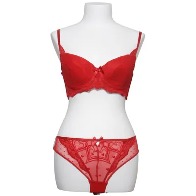 Underwear set (Red) from Hunkemöller Elastane, Polyamide, Polyester