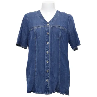 Denim blouse (Blauw) van GR Design Tencel