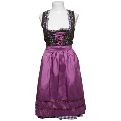 Dirndl (Violet, Marron) de Fuchs Trachtenmoden Coton, Polyamide, Polyester