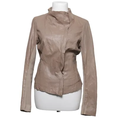 Leather jacket (Beige) from Cigno Nero Leather