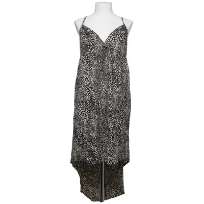 Jurk (Zwart, Beige) van Size 8 Needle Katoen