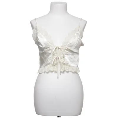 Crop top (White) from Gina Tricot Elastane, Polyamide, Polyester