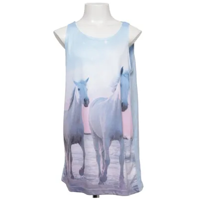 Top (Blau, Mehrfarbig) von Y.F.K Baumwolle, Polyester