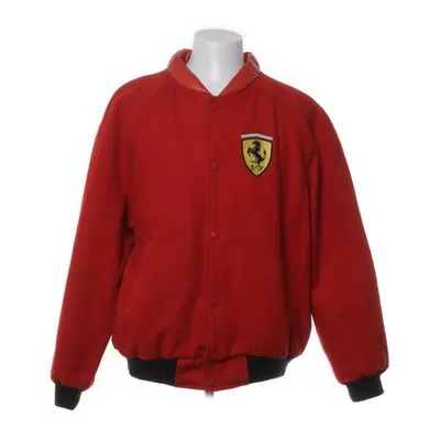 Collegejacka (Röd, Svart) från Ferrari Acetat, Skinn, Polyester, Ull