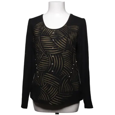 Long sleeve T-shirt (Black, Gold) from Silbor Elastane, Viscose