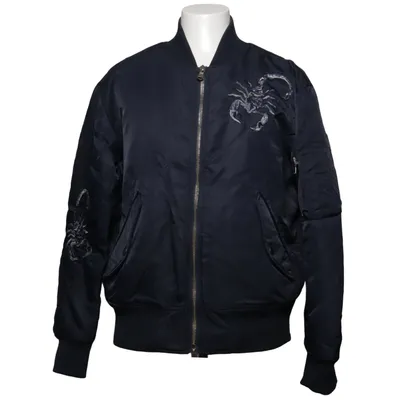 Bomberjacke (Schwarz) von Diesel Black Gold Elasthan, Polyamid, Polyester