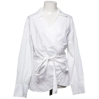 Blouse portefeuille (Blanc) de H&M Coton