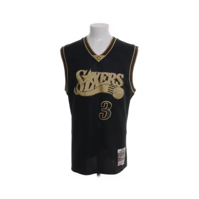 Baskettrøje (Sort, Beige) fra Mitchell & Ness Polyester