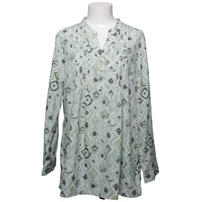 Blouse (Groen, Wit, Bruin) van Damart Polyester