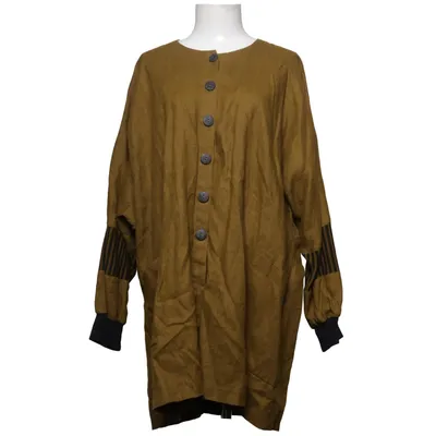 Coat (Black, Green) from Ralston Design Cotton, Elastane, Linen, Polyamide, Tencel