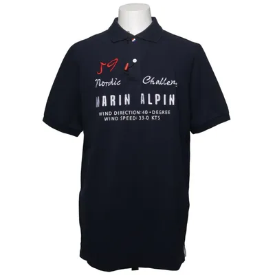 Polo (Bleu) de Marin Alpin Coton, Élasthane
